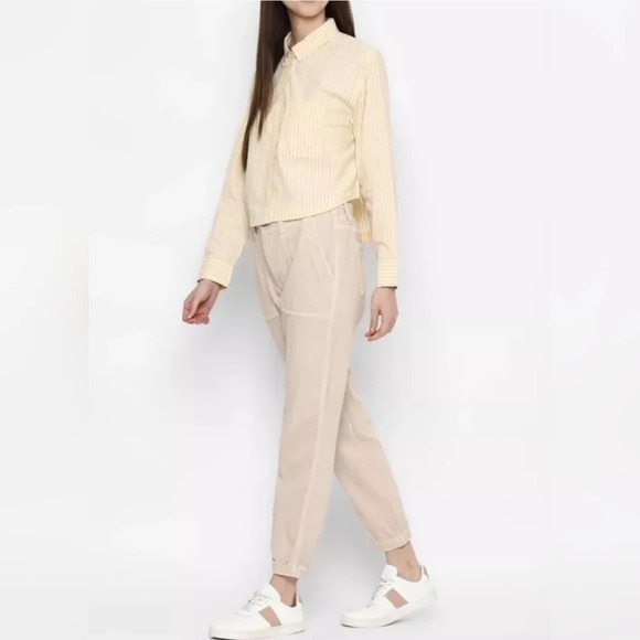 American Eagle Outfitters Tomgirl Drawstring utility joggers pants Beige 14 - Picture 1 of 7